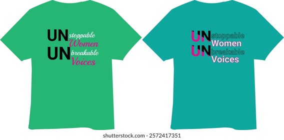 Typhography t-shirt design with color variation