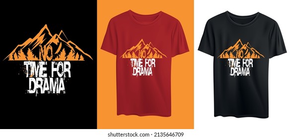 typhograpy mountain tshirt print design