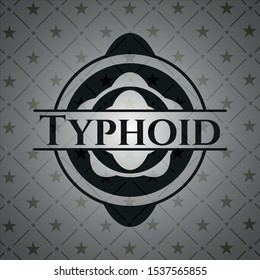 Typhoid black badge. Vector Illustration. Detailed.
