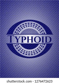 Typhoid emblem with jean texture