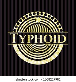 Typhoid shiny emblem. Vector Illustration. Detailed.