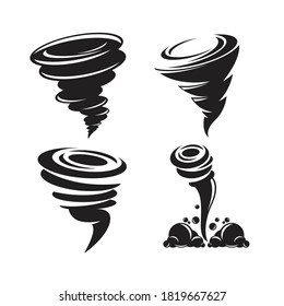 typhoon, hurricane, tornado symbol vector illustration