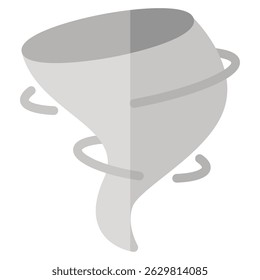 Icono de tifón en relleno de color. Estilo plano. Aislado en el fondo blanco