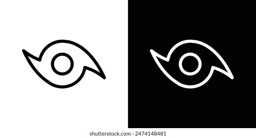 Typhoon icon set. Hurricane vector symbol. Sea cyclone and wind storm sign. Tropical cyclone and tornado symbol. Disaster twister icon.