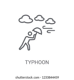 typhoon icon. Trendy typhoon logo concept on white background from Weather collection. Suitable for use on web apps, mobile apps and print media.