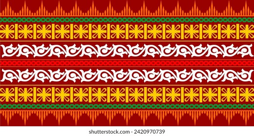 Typical Aceh Gayo Batik motif - Aceh Province, Indonesia, flat design svg