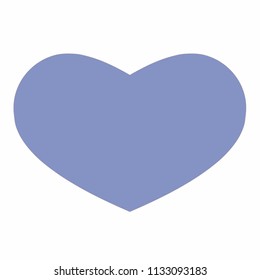 typical, beautiful, tender heart in blue and violet shades 