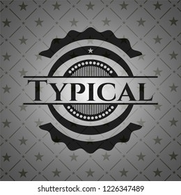 Typical black emblem. Vintage.
