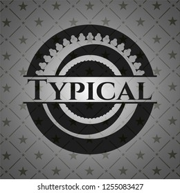 Typical black emblem. Vintage.