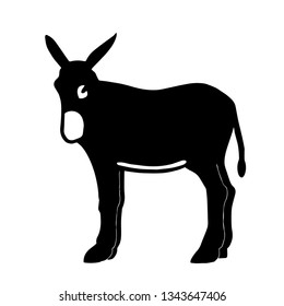 Typical Catalan drawing of a donkey