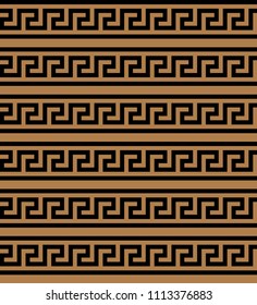 Typical egyptian, assyrian and greek motives. Greek key. Arabic geometric texture. Islamic Art. Abstract geometric. Vector and illustration.