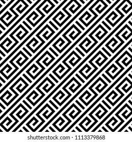 Typical egyptian, assyrian and greek motives. Greek key. Arabic geometric texture. Islamic Art. Abstract geometric. Vector and illustration.