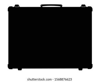 A typical electric guitar amplifier in isolated silhouette