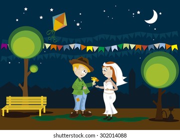 Typical festival in Brazil, June and July- Party