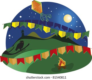 Typical festival in Brazil, June and July- Party