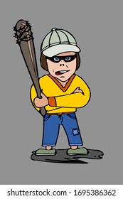 a typical hooligan comic character