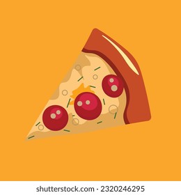 Typical italian food. Flat simple vector design. For logos, advertisements, children's books, stickers and so on.