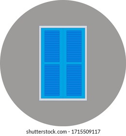 ventana típica italiana. ilustración para diseño web y móvil.