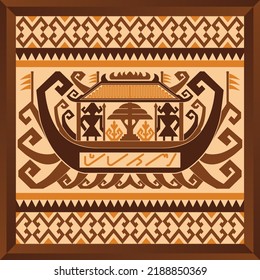 Typical Lampung Wood Carving Which Is Generally Used By The Lampung Tribal Community