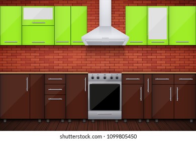 Kitchen Cabinet Sample Stock Vectors Images Vector Art