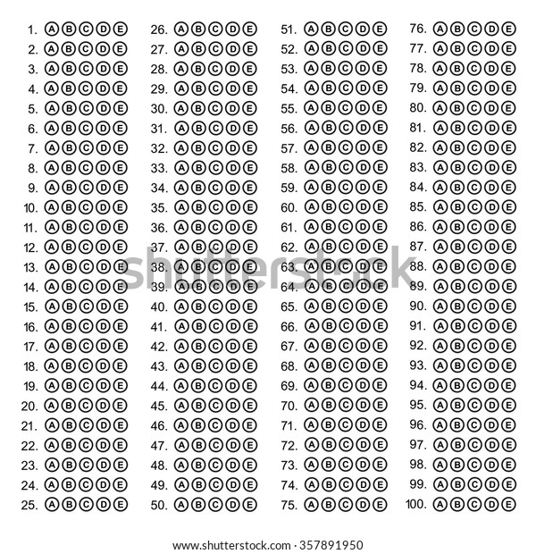typical-multiple-choice-answer-sheet-vector-stock-vector-royalty-free-357891950