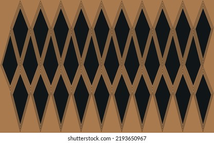 Typical native or handmade ornamental geometric design of clothing or painting inspired by natural elements.