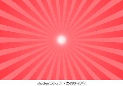 A typical radial sunburst background