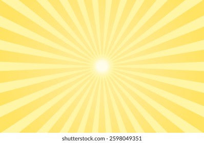 A typical radial sunburst background