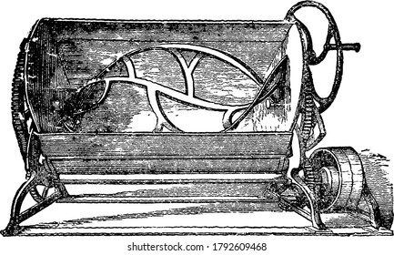 A typical representation of a kneading machine used for amalgamating dough, has an adjustment by which the force of the motion is increased while its rate is diminished. This machine is widely used