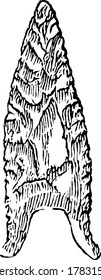 Representación típica de una reliquia de piedra antigua de guerra nórdica, dibujo de línea vintage o ilustración de grabado.