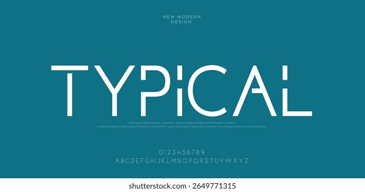 Ilustração vetorial típica das letras A a Z do alfabeto