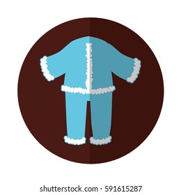 typical winter costume icon