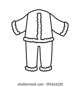 typical winter costume icon