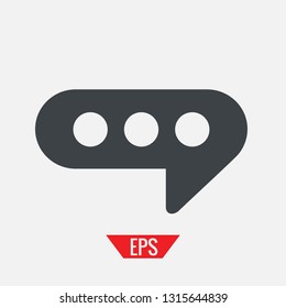 Typing bubble vector icon