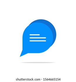 Typing in a chat bubble icon, comment sign symbol
