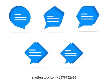 Typing in a chat bubble icon, comment sign symbol