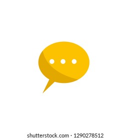 Typing in a chat bubble icon illustration isolated vector, comment sign symbol - Vector