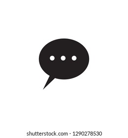 Typing in a chat bubble icon illustration isolated vector, comment sign symbol - Vector