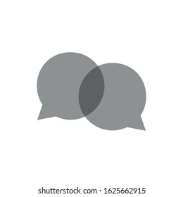 Typing in a chat bubble icon illustration isolated vector, comment sign symbol. Stock vector illustration isolated on background.