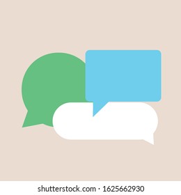 Typing in a chat bubble icon illustration isolated vector, comment sign symbol. Stock vector illustration isolated on background.