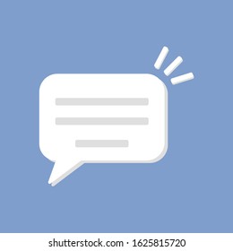 Typing in a chat bubble icon illustration isolated vector, comment sign symbol. Stock vector illustration isolated on background.
