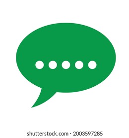 Eintippen in eine Chat-Blase Symbol Illustration einzelne Vektorgrafik, Kommentar-Symbol Vektordesign