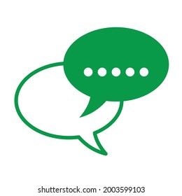 Typing in a chat bubble icon illustration isolated vector, comment sign symbol