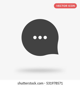 Typing in a chat bubble icon illustration isolated vector, comment sign symbol