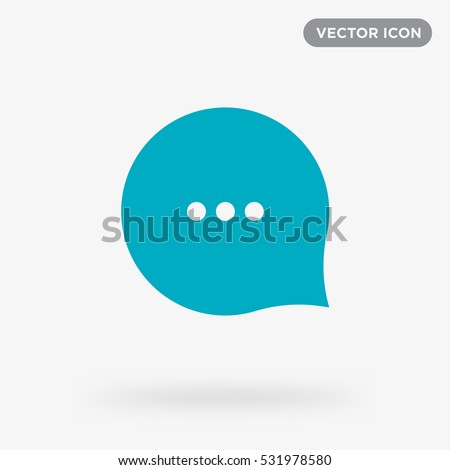 Typing in a chat bubble icon illustration isolated vector, comment sign symbol