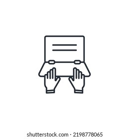 Typing icons  symbol vector elements for infographic web