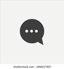 Typing message black sign icon.