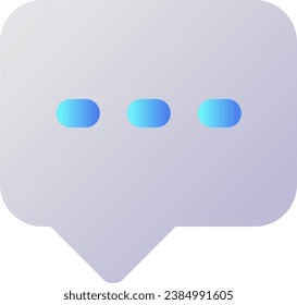 Typing message pixel perfect flat gradient two-color ui icon. Chat conversation. Digital communication. Simple filled pictogram. GUI, UX design for mobile application. Vector isolated RGB illustration