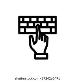 Diseño de Vector de icono de contorno de escritura Bueno para el Web o el App móvil