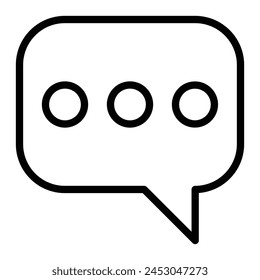 Typing Vector Line Icon Design